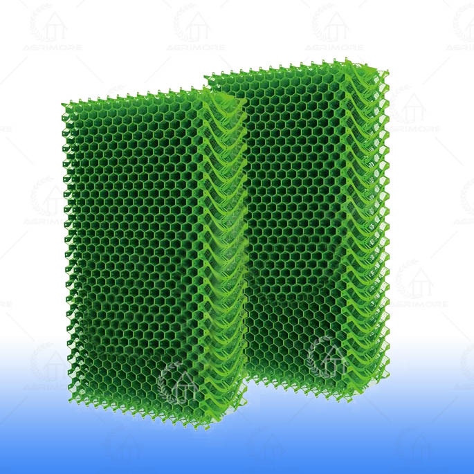 Green Color Plastic Cooling Pads 